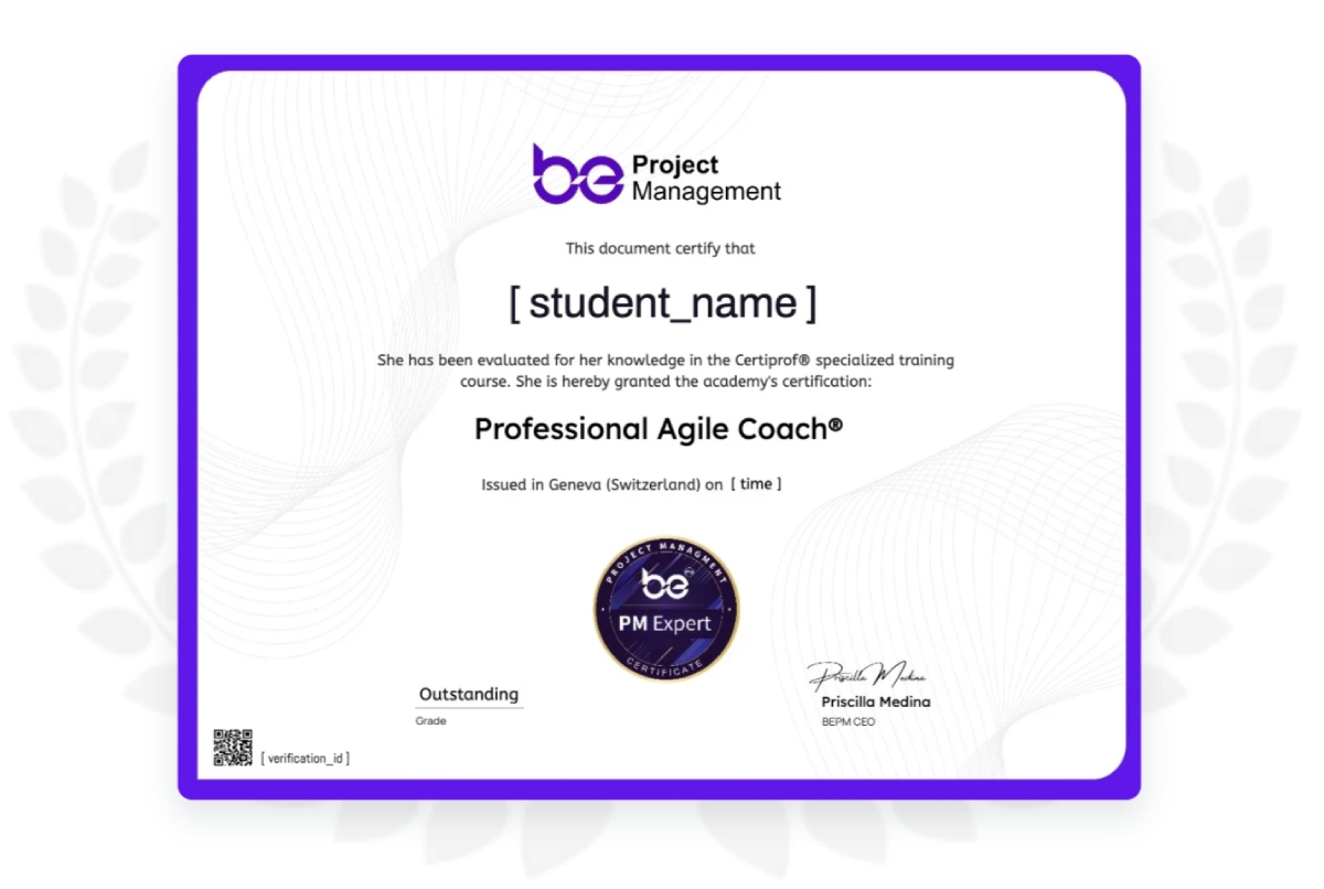 certification professional agile coach