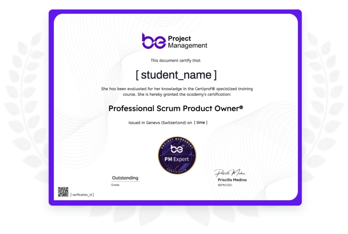 certification professional scrum product owner