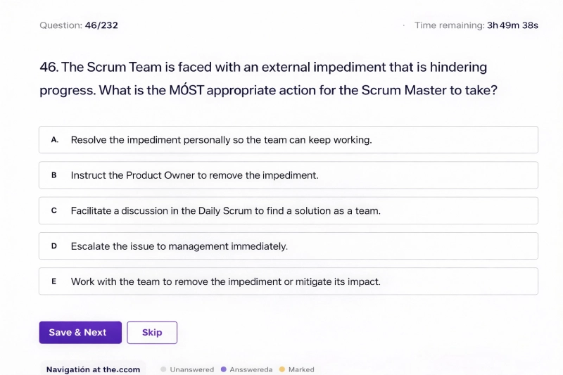 scrum master exam simulator