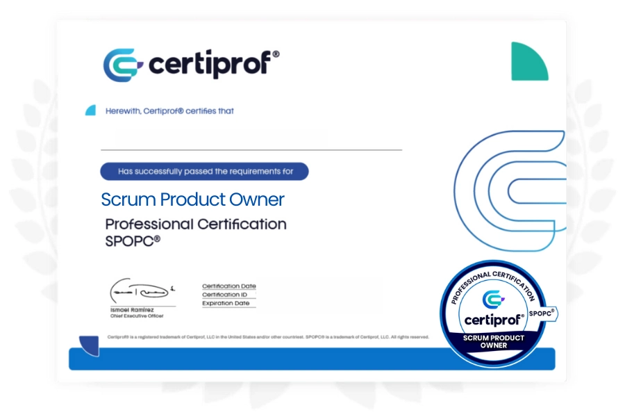 scrum product owner certiprof certification