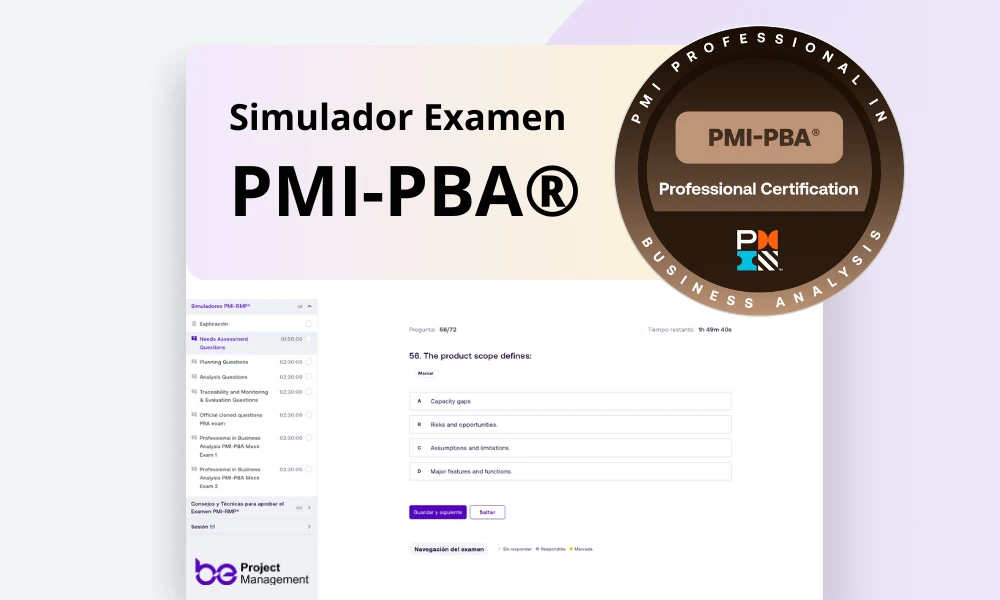 Simulador Examen PMI-PBA®