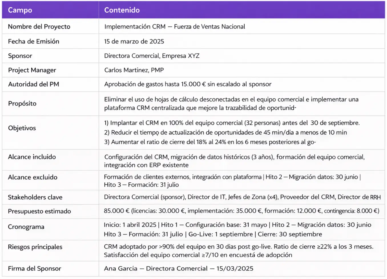 ejemplo project chapter